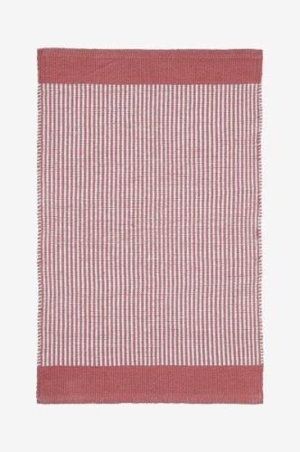 Svanefors - Gulvtæppe Stripe, 170x240 cm - Rosa - Bomulds- & kludetæpp...