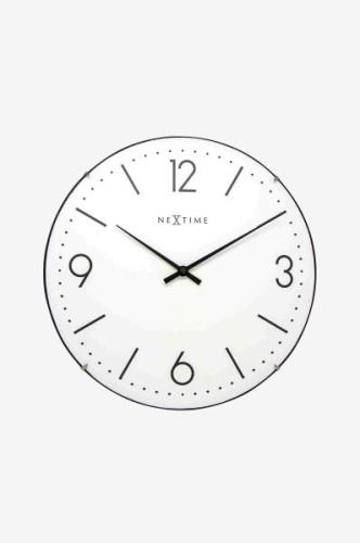 NeXtime - Vægur Basic Dome Diameter 35 cm - Hvid - Vægure og bordure -...