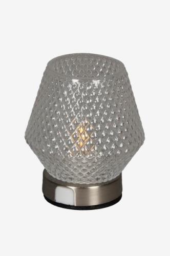 Konstsmide - B/O Led-lys med glas 11 cm - Sølvfarvet - Dekorativ juleb...