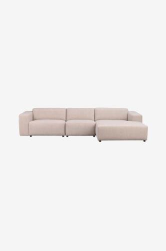 Rowico Home - Sofa Willard, 4-pers. med chaiselong til højre - Beige -...