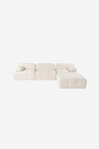 Hanah Home - Hjørnesofa Puca 4-sædet - Beige - Sofaer med chaiselong -...