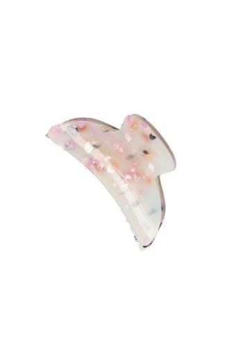 CRÉTON Marble hårclips sølv  (PINK, S)