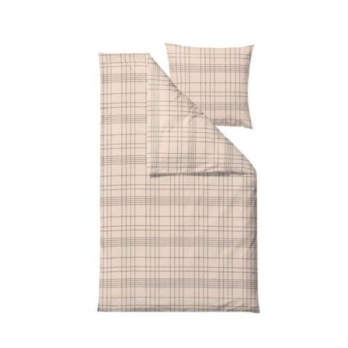 SÖDAHL Tartan sengetøj 140x220 cm beige