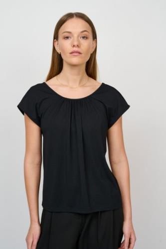 CRÉTON CRDrape bluse (SORT S)