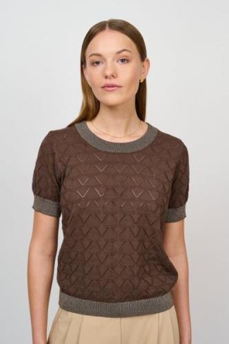 CRÉTON CRGilmore bluse  (DARK BROWN M)