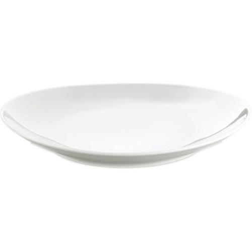 Pillivuyt Oval steaktallerken, stor 29,5 x 25,5 cm.