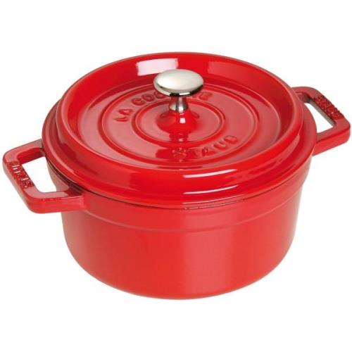 Staub Rund Gryde 22 cm 2,6 liter Rød