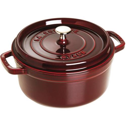 Staub Rund Gryde 26 cm 5,2 liter Grenadine