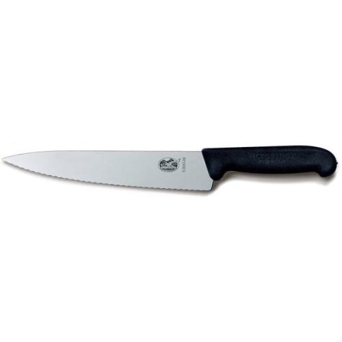 Victorinox Takket kokkekniv med fibrox-skæfte, 19cm.