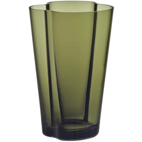 Iittala Aalto vase, 22 cm., mosgrøn