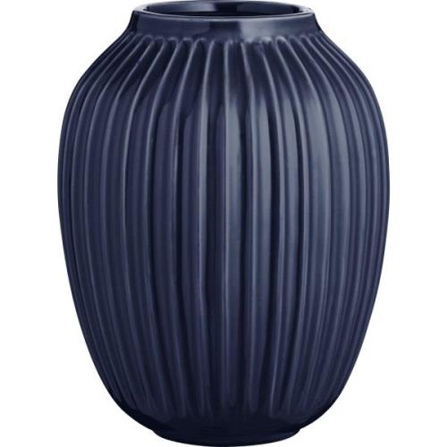 Kähler Hammershøi vase, 25 cm - indigoblå