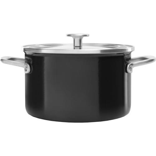 KitchenAid Cookware Collection Gryde m/låg 20 cm, sort