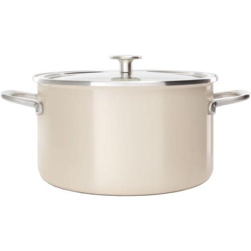 KitchenAid Cookware Collection Gryde m/låg 24 cm, mandel