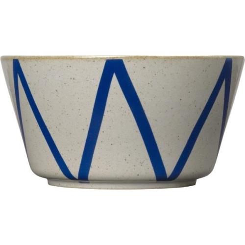 Lyngby Porcelæn DAN-ILD Skål Zig-Zag 21 cm.