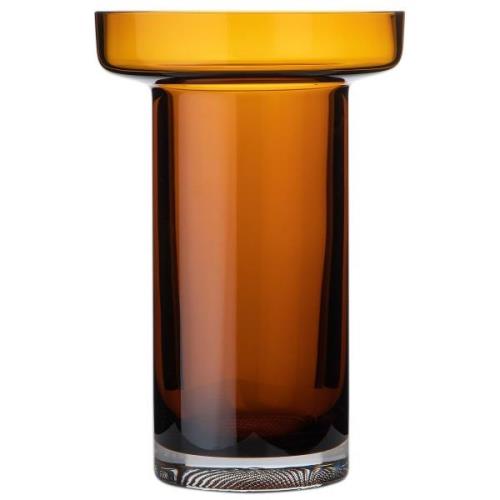 Kosta Boda Limelight rose vase 23 cm, amber