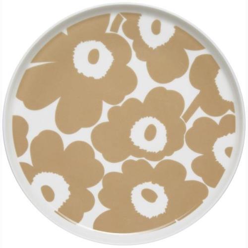 Marimekko Unikko tallerken, 25 cm., hvid