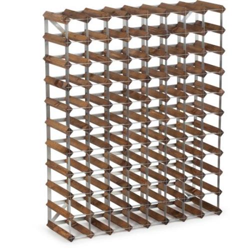 Traditional Wine Racks Vinreol Saml-Selv Mørk Eg 90 flasker