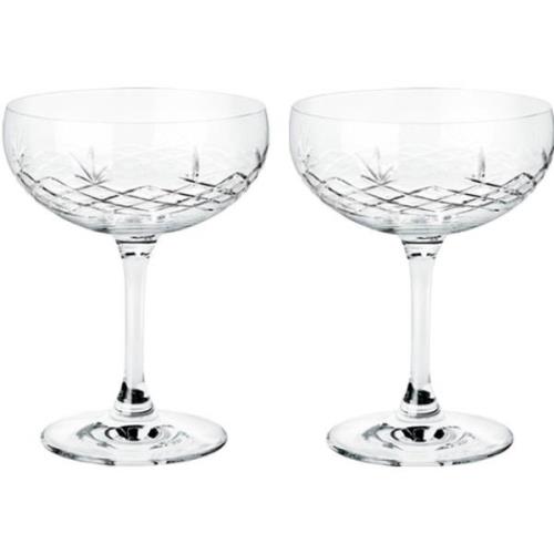 Frederik Bagger Crispy Gatsby champagneglas, 2 stk. klar