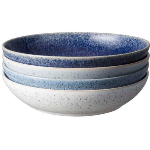 Denby Studio Blue pastatallerken, 4 stk.