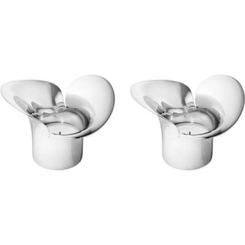 Georg Jensen Bloom Botanica fyrfadsstager, 2 stk.