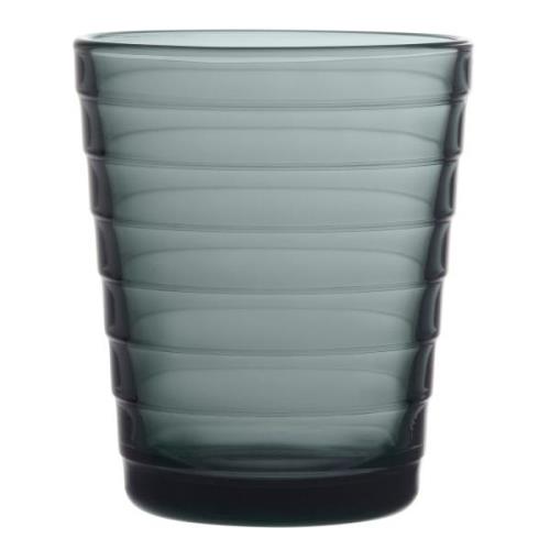 Iittala Aino Aalto Glas 22cl 2stk, mørk grå