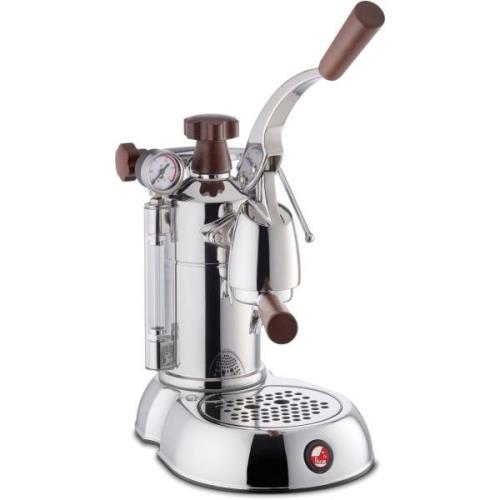 La Pavoni Stradivari Professional Espressomaskine Rustfrit stål, træhå...