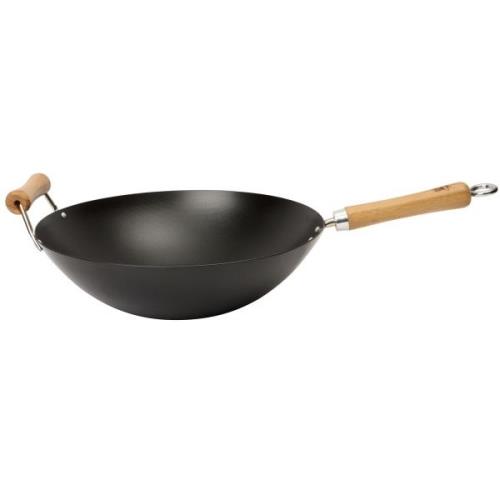 Dexam NS kulstål sort wok 36 cm.