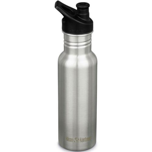 Klean Kanteen Vandflaske Classic Smal med Sportslåg Metal 532 ml.