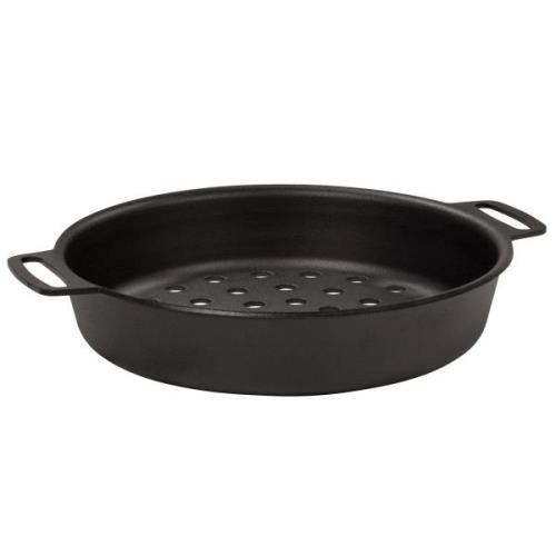 Kockums Jernverk Perforeret grillform, 24 cm, kulstofstål