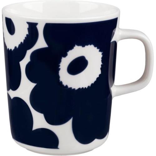 Marimekko Unikko krus, 2,5 dl, mørkeblå