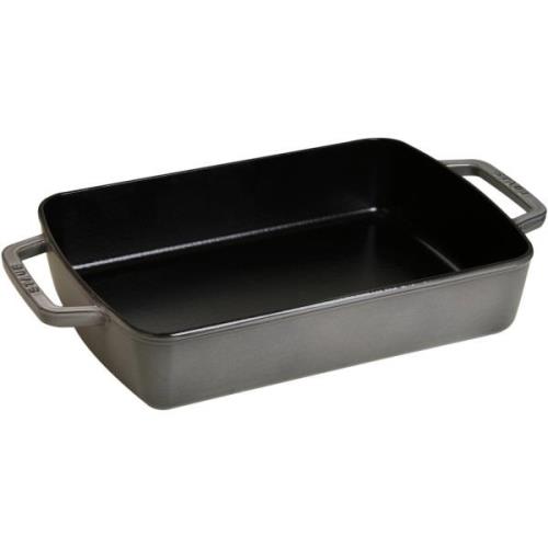 Staub La Cocotte Ovnfast fad 30 x 20 cm., grå