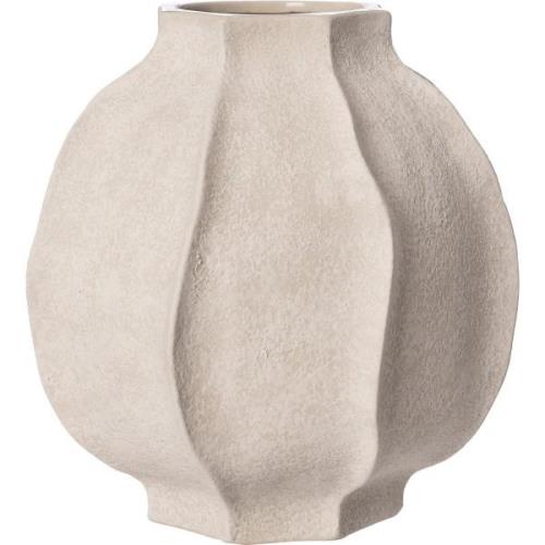 Ernst Vase stentøj 18 cm, naturhvidt