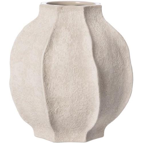 Ernst Vase stentøj 24 cm, naturhvidt