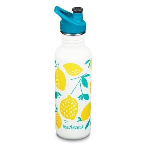 Klean Kanteen Vandflaske Classic med sportshætte 800 ml, lemons