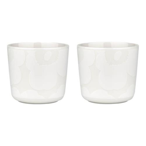 Marimekko OIVA Unikko kop 20 cl 2-pack, off white