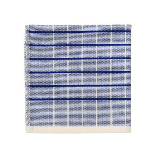 Broste Copenhagen Herman stribet viskestykke 50 x 50 cm, baja blue