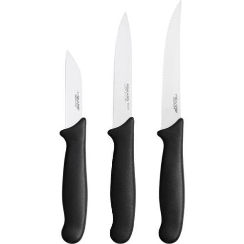 Fiskars Essential sæt med grøntsagsknive 3 dele