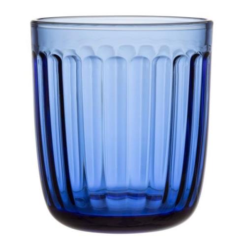 Iittala Raami vandglas 26 cl, ultramarinblå, 2 stk.