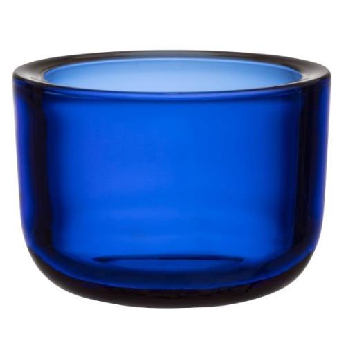 Iittala Valkea fyrfadsstage 6 cm, ultramarineblå