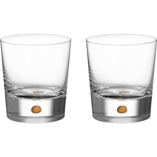 Orrefors Intermezzo Double Old Fashioned drinksglas 40 cl, guld