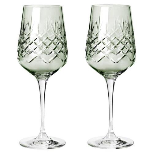 Frederik Bagger Crispy Madame Hvidvinsglas 2 stk., emerald