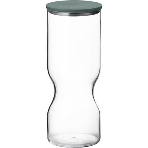 Georg Jensen Alfredo opbevaringsboks med låg 1,5 liter, glas/grøn