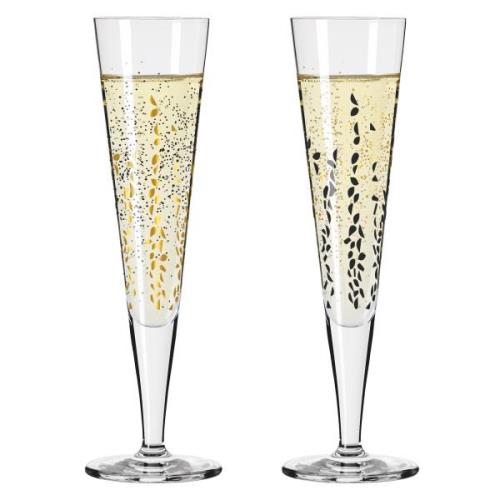 Ritzenhoff Goldnacht Sparkle champagneglas, 2 stk.