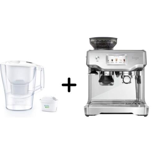 Sage SES880BSS The Barista Touch™ Espressomaskine + Brita Aluna filter...