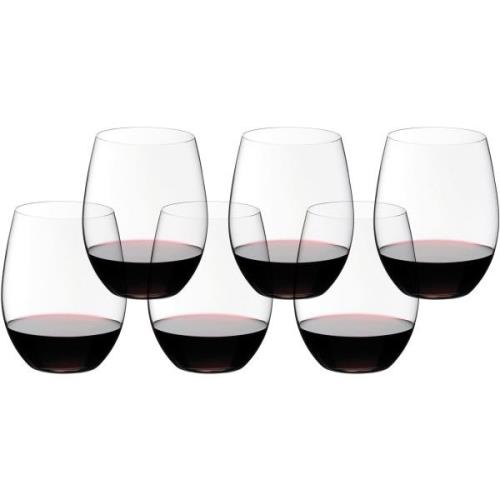 Riedel O Wine Tumbler Cabernet/Merlot vinglas 6-pak 20-års jubilæum