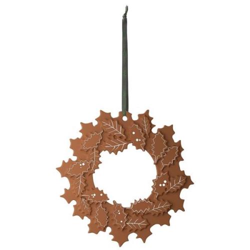 Kähler Gingerbread julekrans Ø18,5 cm, brun