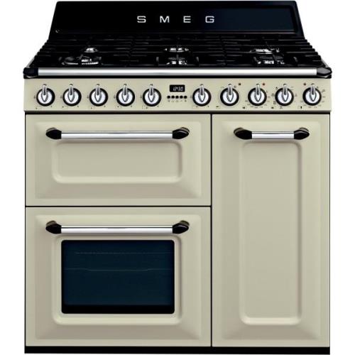 Smeg 90cm Victoria Gaskomfur m. 3 Ovne