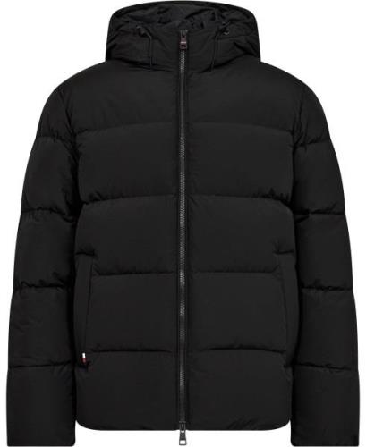 Tommy Hilfiger Down Hooded Puffer Jacket Mand Black Overgangsjakker St...