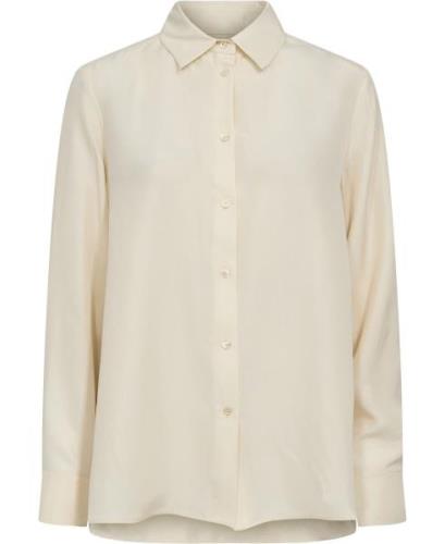 Weekend Max Mara Almina Kvinde Ivory Skjorter Str 40 - Silke hos Magas...