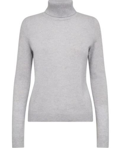 Christian Berg Kkarita ML - 100% Cashmere Kvinde Grey Mel Sweaters Str...